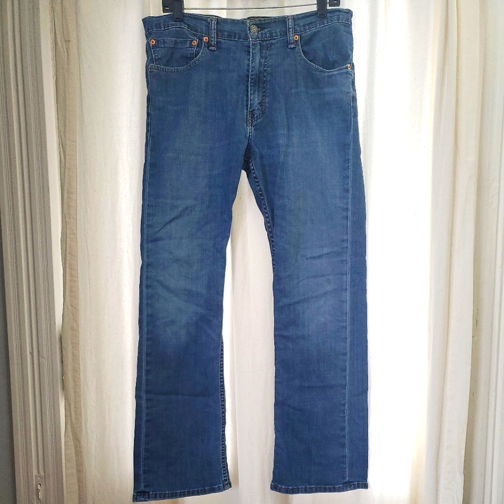 GONE TODAY! Mens Levi Strauss Jeans Size 32 Regular Blue Denim Bootcut Pants